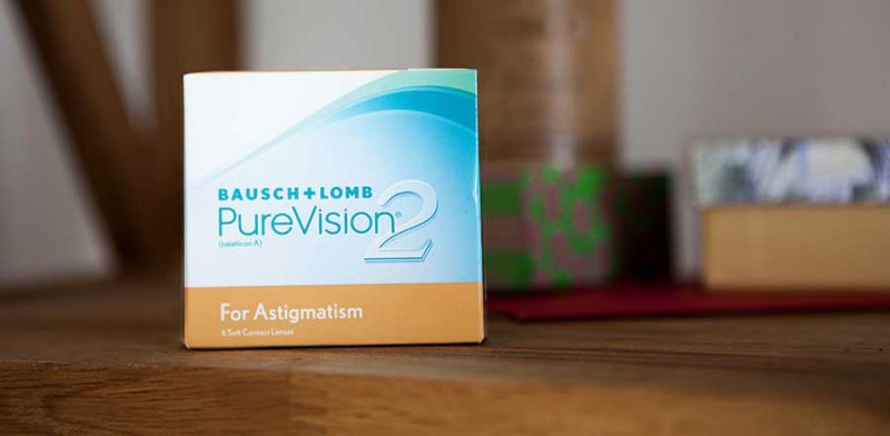 لنز طبی فصلی آستیگمات پیورویژن PureVision 2HD for Astigmatism