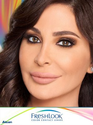 لنز عسلی : برند فرشلوک سری روزانه رنگ پیور هازل