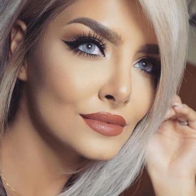لنز طوسی آبی بدون دور : برند سولوتیکا سری هیدروکور رنگ آیس
