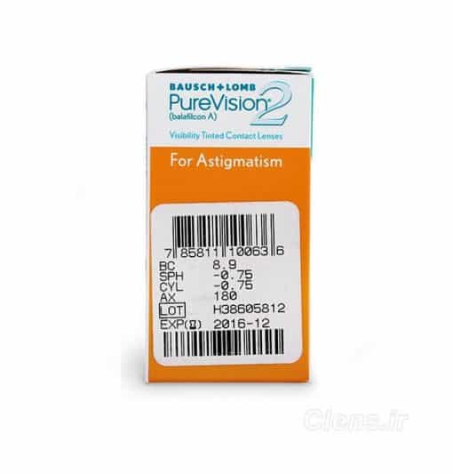 لنز طبی فصلی آستیگمات پیورویژن PureVision 2HD for Astigmatism