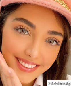 خرید لنز کریستال رنگ هازل گری