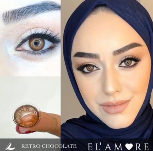 خرید لنز الامور رترو شکلاتی