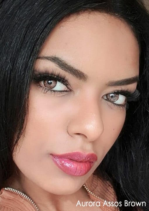 خرید لنز رنگی اف ایکس ارورا آسوس براون