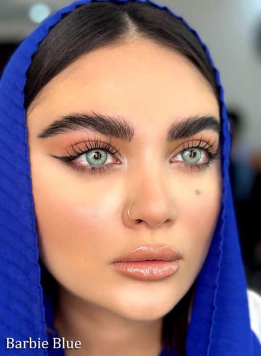 خرید لنز سالانه یونیک باربی بلو