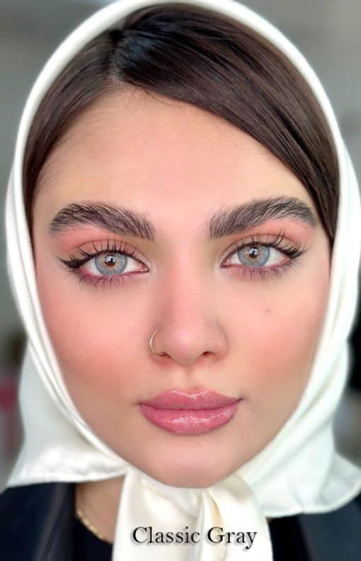 خرید لنز سالانه یونیک رنگ کلاسیک گری
