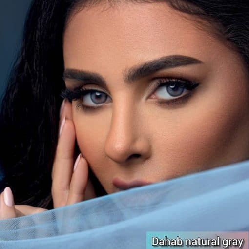 خرید لنز رنگی دهب سری نچرال رنگ گری